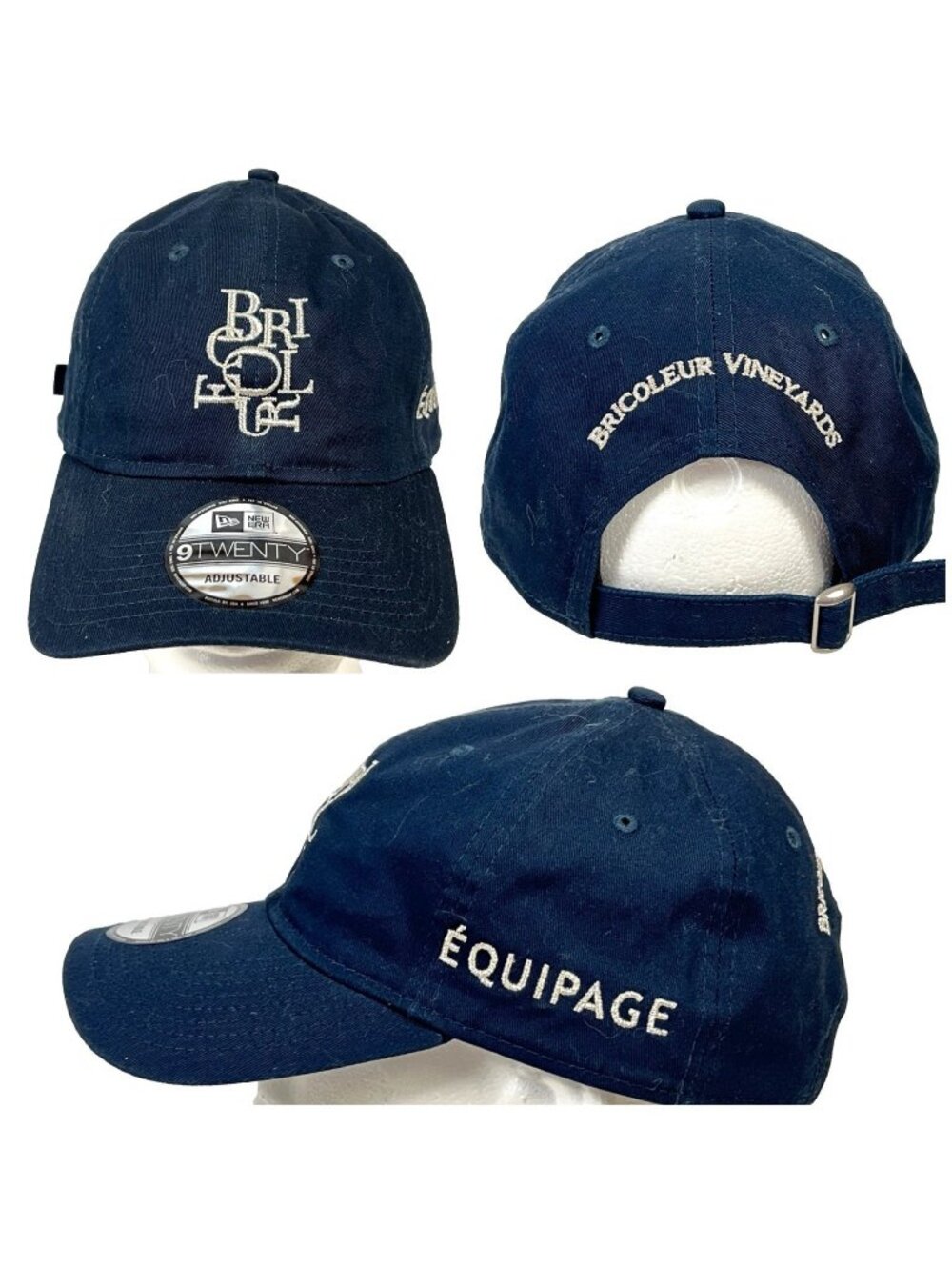 Bricoleur Vineyards Equipage Strapback Cap Dad Hat New Era 9Twenty Winery